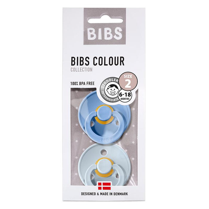 Bibs saugen 2 pk. - skye blue/baby blue (str. 2)