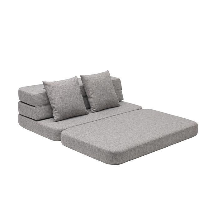 Klappsofa XL, Multi grau w. grau