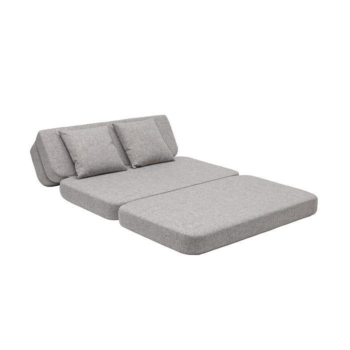 Klappsofa XL, Multi grau w. grau