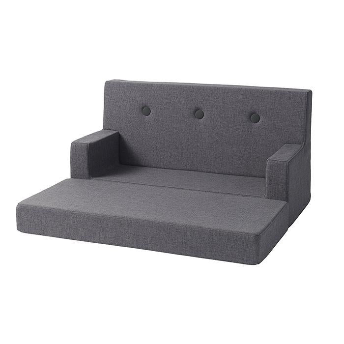 Kindersofa, Blau Grau w. Grau