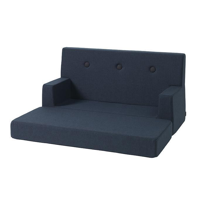 Kindersofa, Dunkelblau w. Schwarz