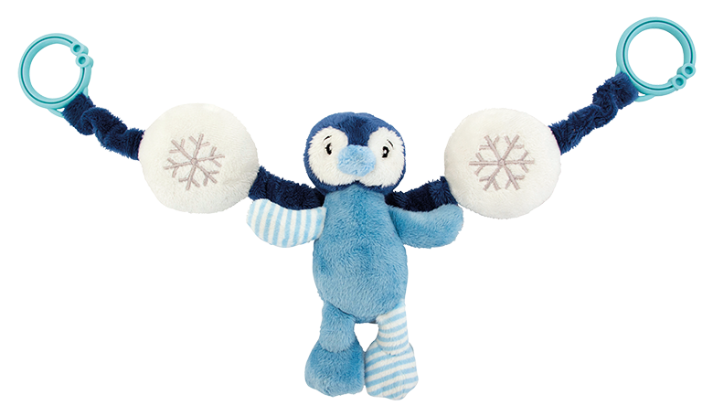 Kinderwagenkette - blau Pinguin