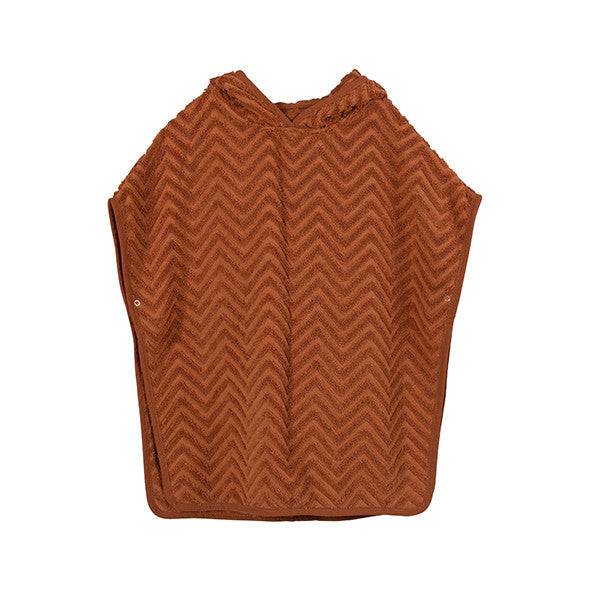 Bade poncho, rust