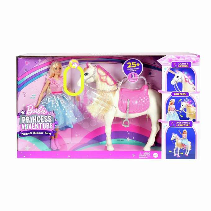 Barbie Princess Adventure-Puppe und Pferd von Dance and Shimmer
