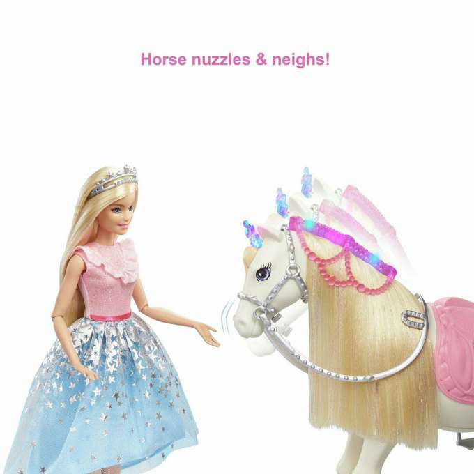 Barbie Princess Adventure-Puppe und Pferd von Dance and Shimmer