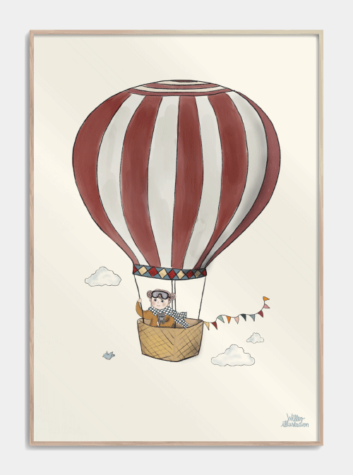 Schönes Ballonkinderplakat, S (29,7x42, A3) - Citatplakat