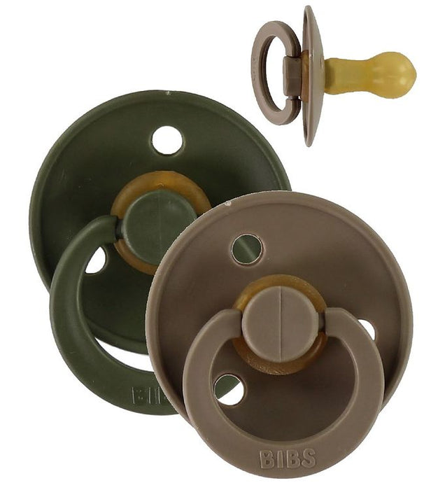 Bibs saugen 2 pk. - hunter green/dark oak (str. 2)