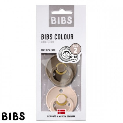 Bibs saugen 2 pk. - Dark oak/blush (str. 1)