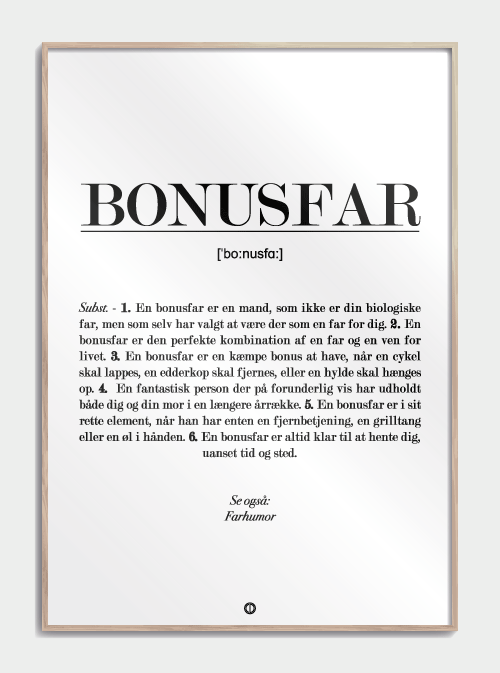 Bonus vater definition Poster, S (29,7x42, A3)