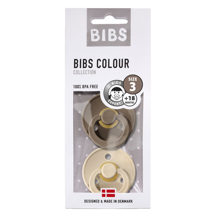 Bibs saugen 2 pk. - Dark oak/vanilla (str. 3)