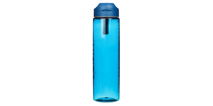 Trinkflasche mit Maßeinheit - Blau (1 Liter)