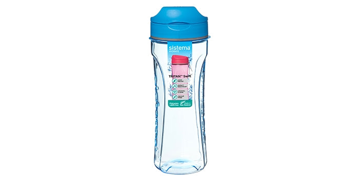 Trinkflasche, Tritan - Blau (600 ml)