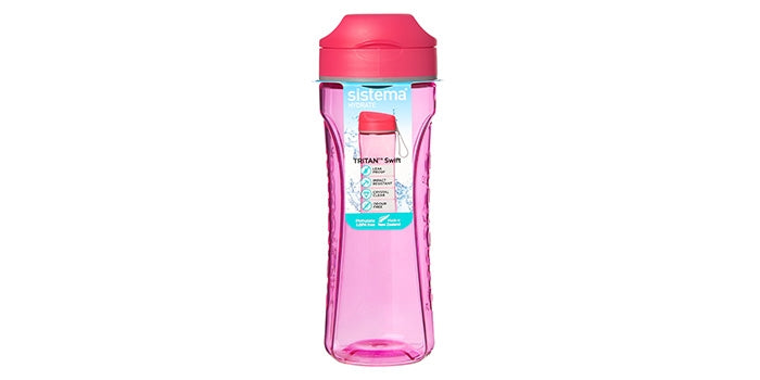 Trinkflasche, Tritan - Rosa (600 ml)