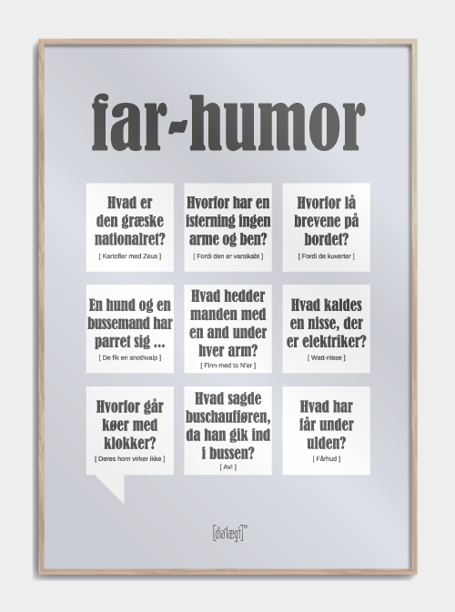 Vater Humor plakat, S (30x42, A3)