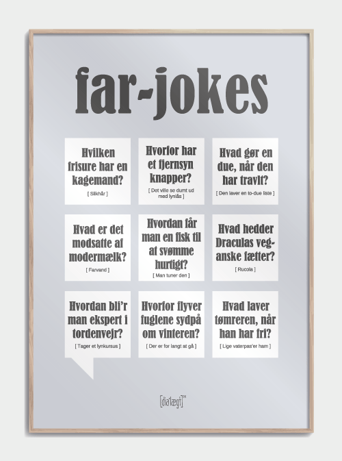 Vater-jokes plakat, M (50x70, B2)