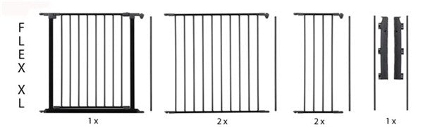 Sicherheitsgitter, Flex XL - schwarz