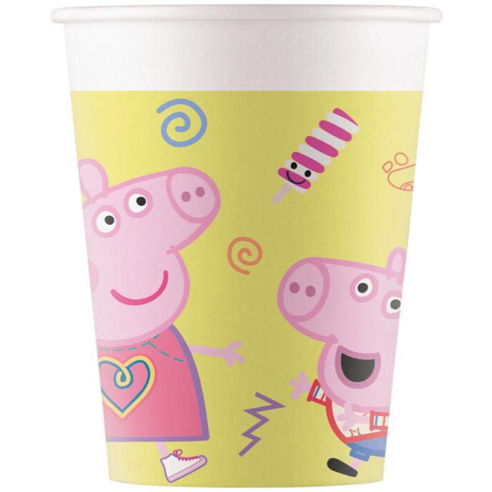 Peppa Pig  Einwegbecher - 8 Stk