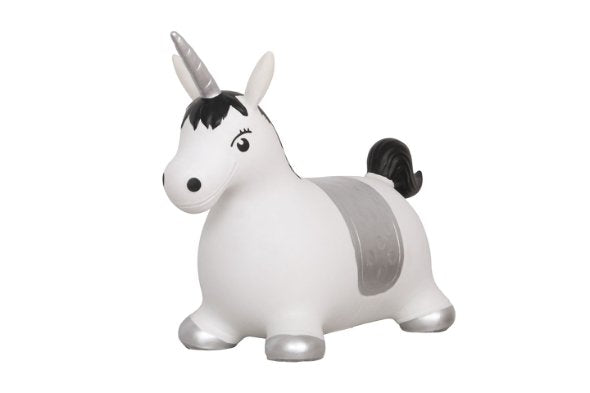 Sprung Einhorn, grau