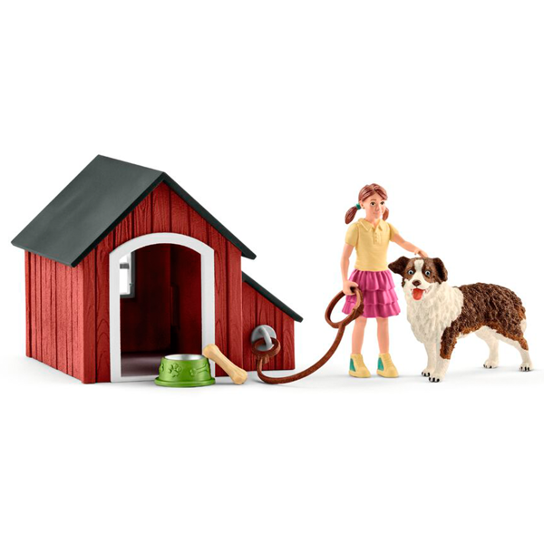 Hundehütte mit Hund