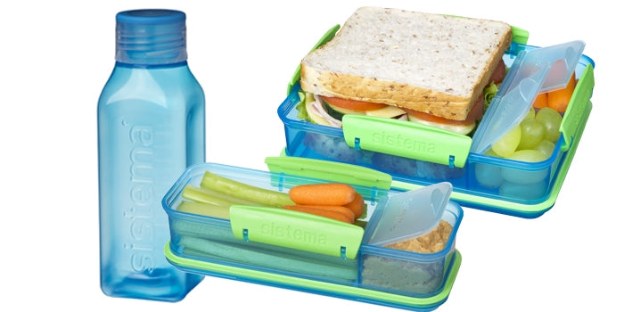 Lunchpaket-Set, 3 Packungen - Blau