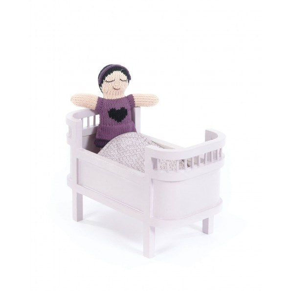 Miniaturpuppenbett, rosa