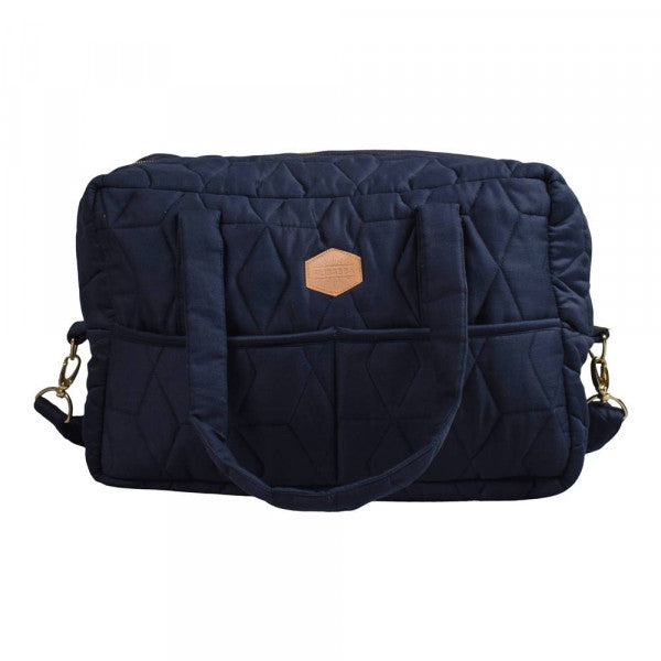 Wickeltasche, quilt dark blue