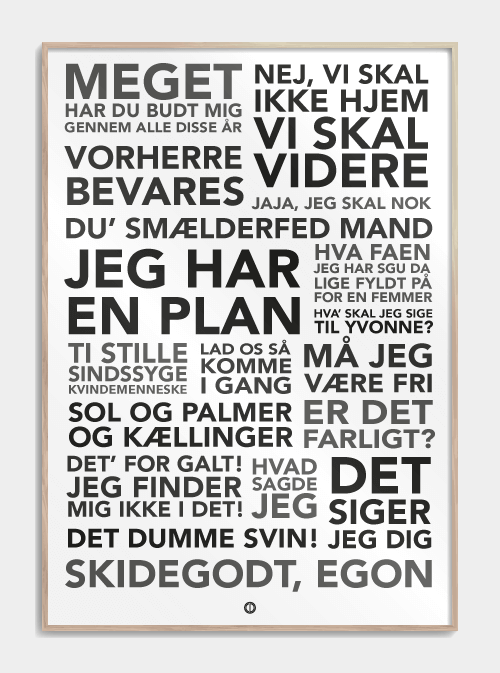 Olsen Banden Zitate Poster, M (50x70, B2)