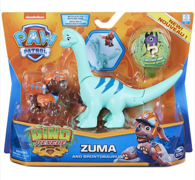 Paw Patrol Dino, Zuma und Brontosaurus