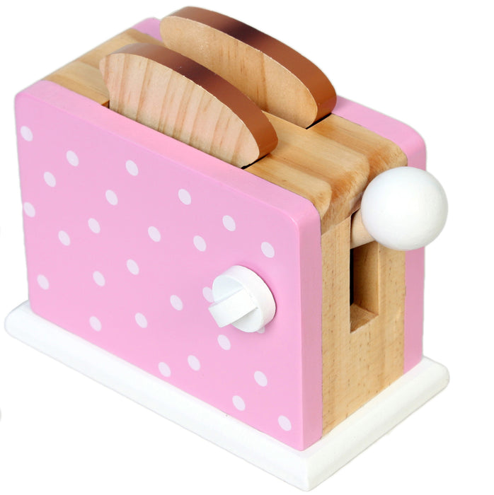Toaster, rosa mit Punkten