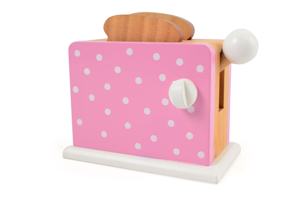 Toaster, rosa mit Punkten