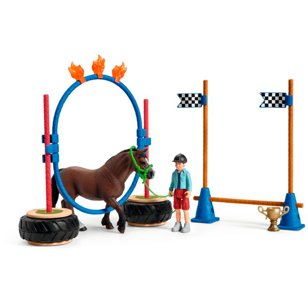 Pony-Agility-Rennen