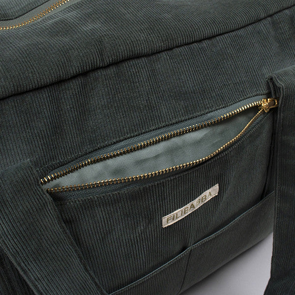 Wickeltasche, Pine Green (Samt)