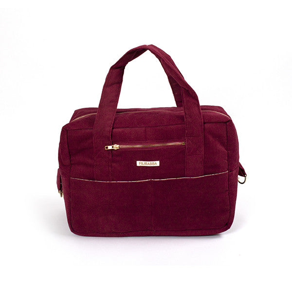 Wickeltasche, Deeply Red (Samt)