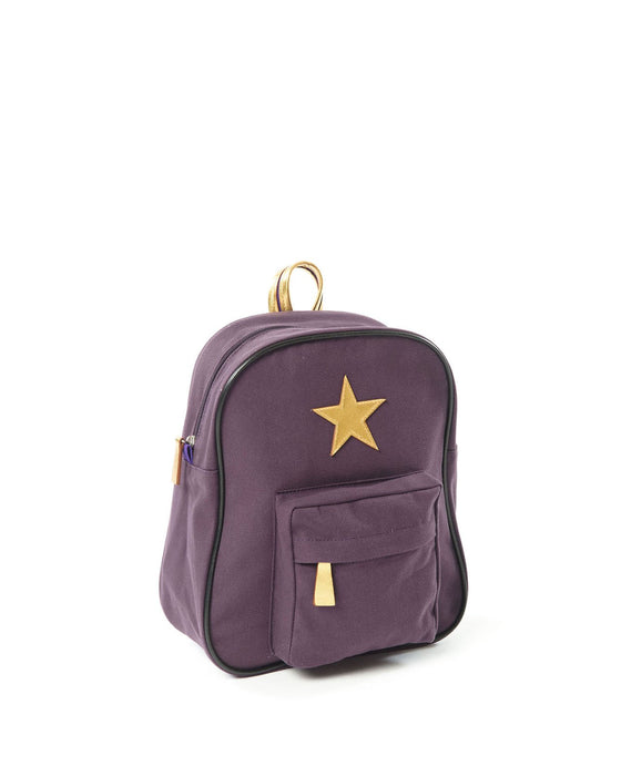 Rucksack, lila / gold - klein