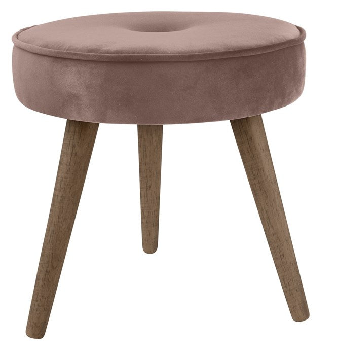 Hocker, rosa Velours