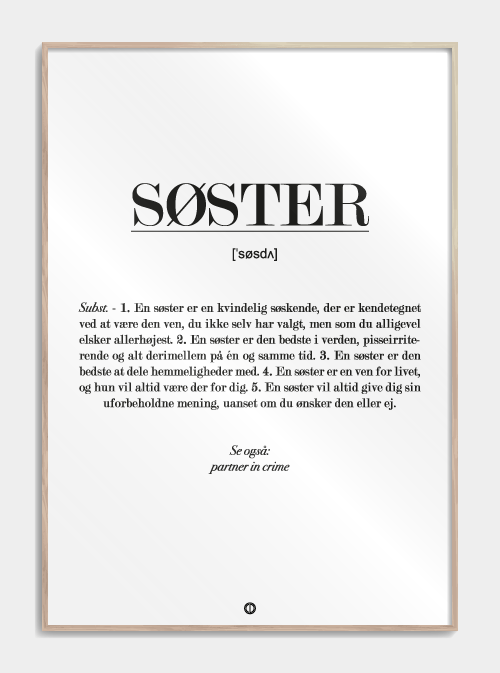 Schwester definition Poster, S (29,7x42, A3)