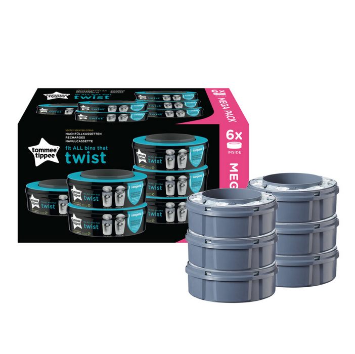 Tommee Tippee Sangenic Twist &amp; Click Nachfüllpackung 6er-Pack