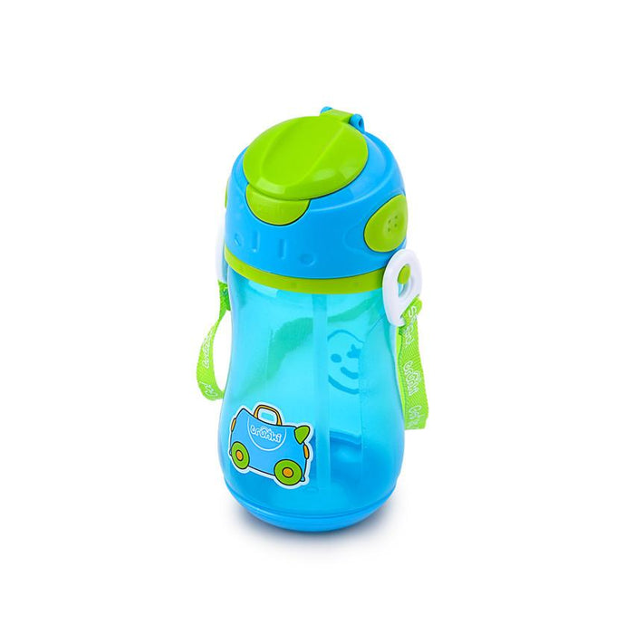 Trunki Trinkdose mit Stroh, blau / grün