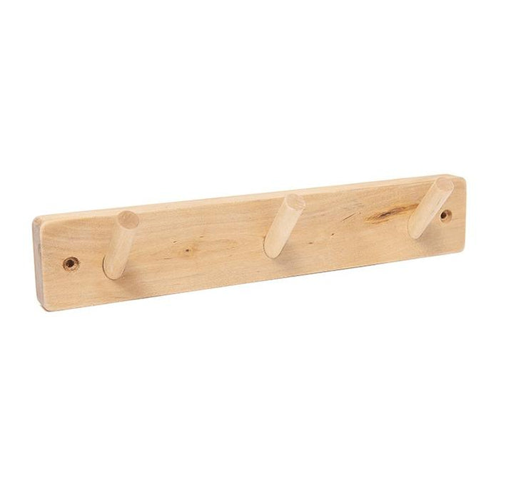 Kleiderständer aus Holz - 3 Haken